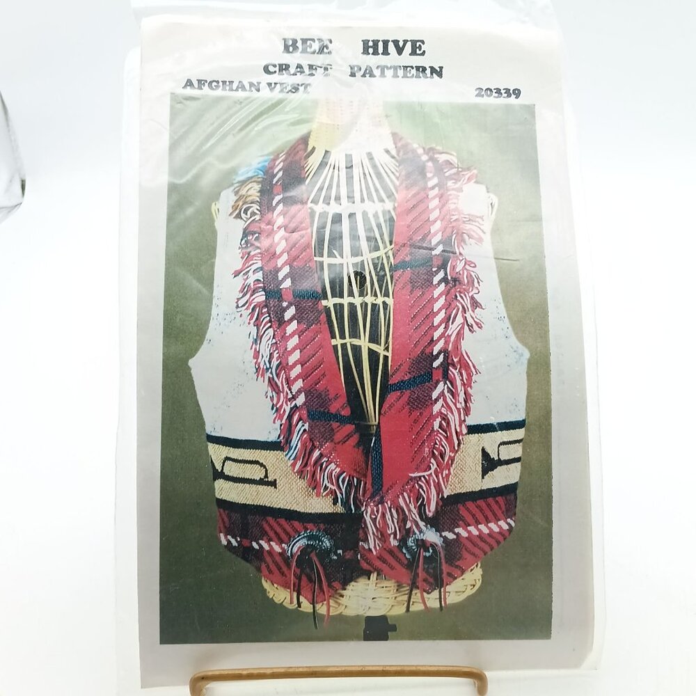 Beehive Craft Pattern Afghan Vest